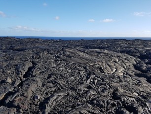 USA, Big Island, Lava Viewing Area
